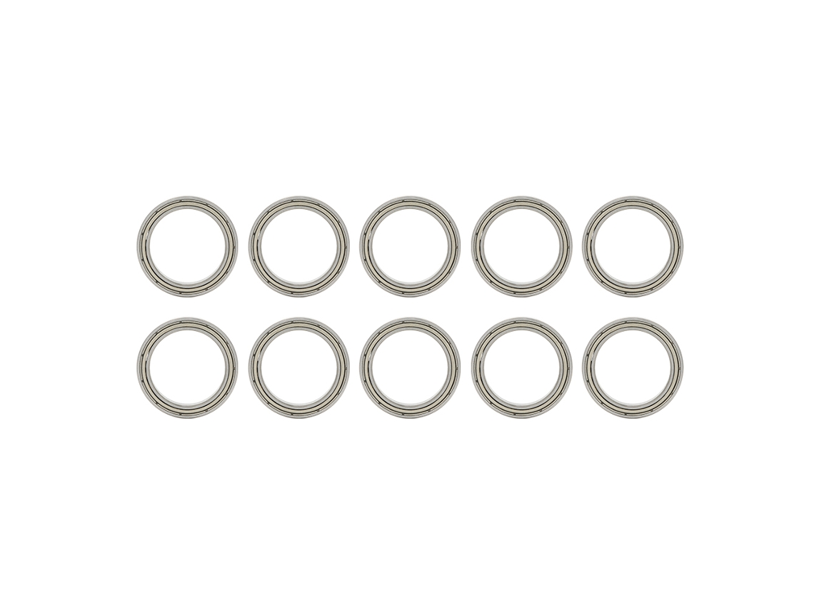 10 Rodamientos De Bolas De Ranura Profunda 6703zz Con Doble Blindaje, De Acero, 17x23x4 Mm.