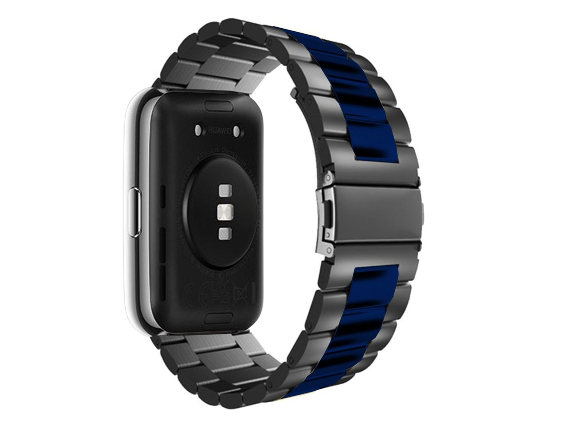 Correa Acero para Huawei Watch Fit 2 Negro y Azul