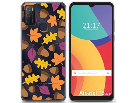Carcasa Alcatel 1S 2021 / 3L 2021 TUMUNDOSMARTPHONE Dibujos Transparente Multicolor
