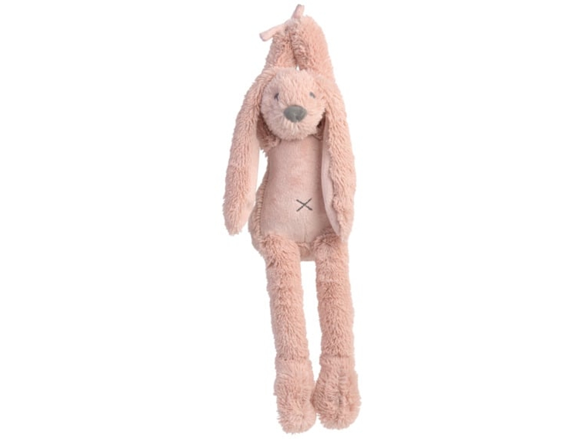Conejo de peluche musical Happy Horse, modelo Richie, color rosa antiguo - Regalo perfecto para bebés.