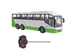 Ônibus De Controle Remoto Elétrico 1/30 Modelo Rc Brinquedo Com Controle Remoto Branco Verde