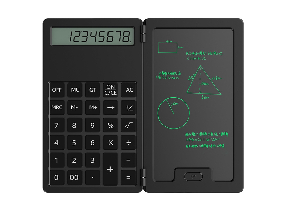 Calculadora y tableta portátil Csyy Mini para escritura a mano (negra)