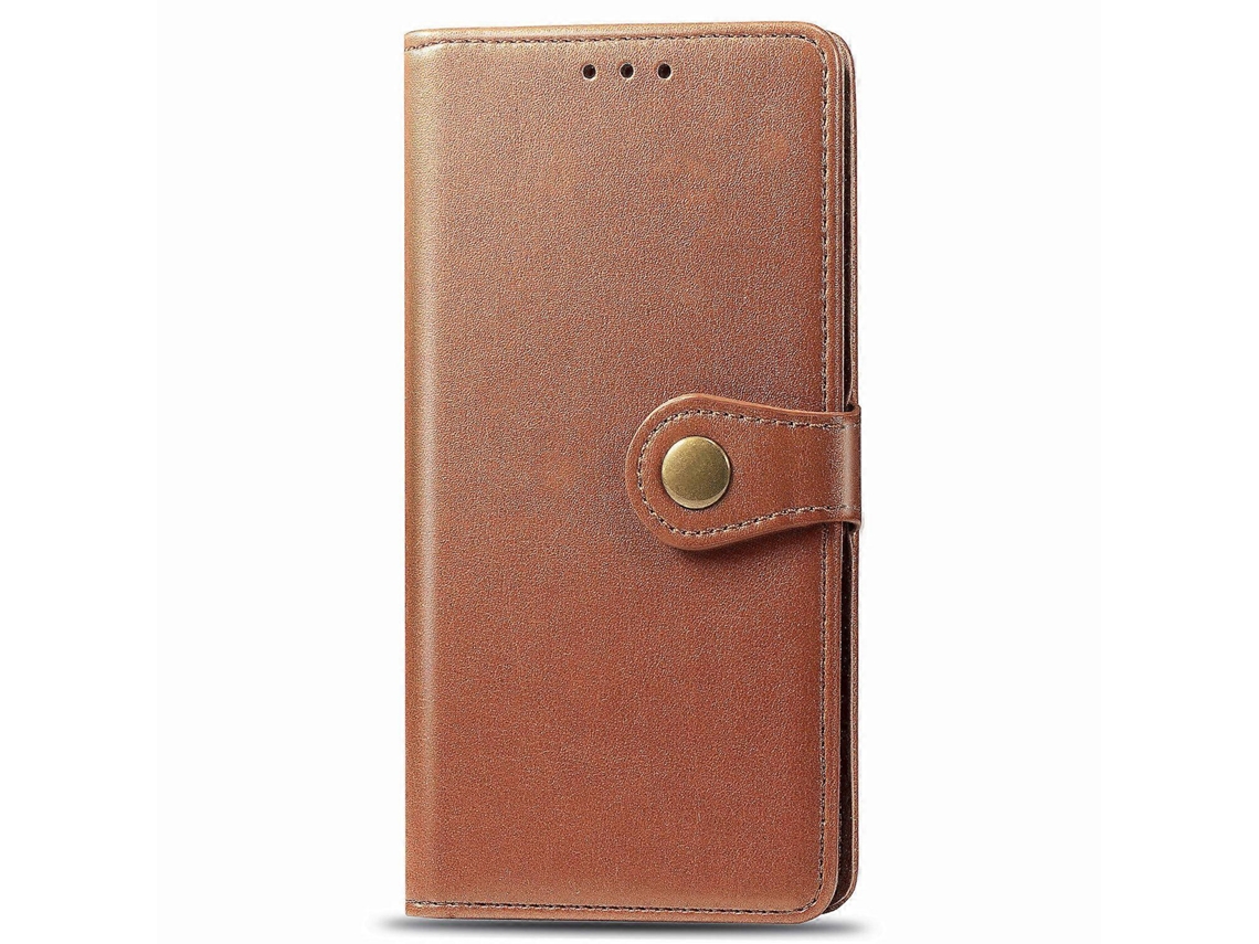 Funda Con Tapa Magnética Retro Para Samsung Galaxy A30s, Color Marrón