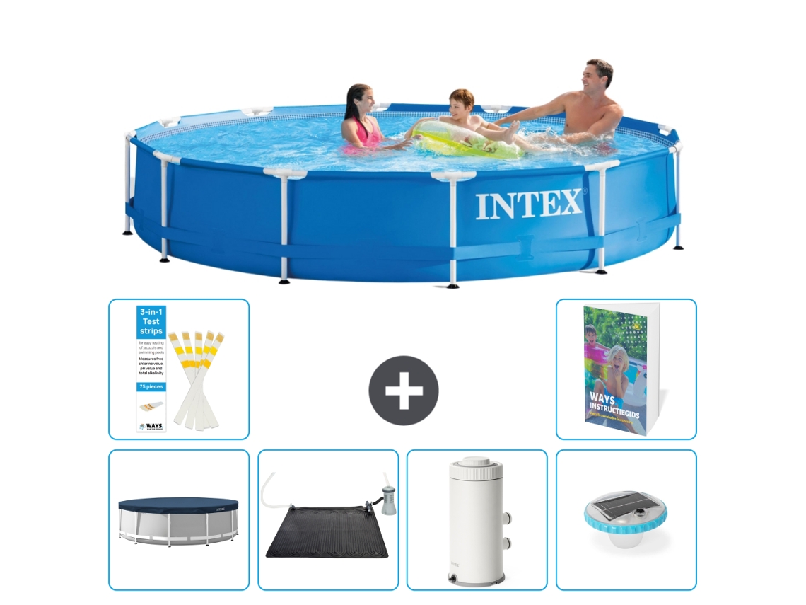 Intex Piscina Com Estrutura Redonda - 366x76 Cm - 7-peças S76