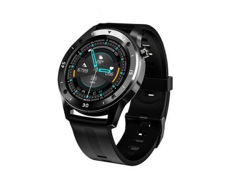 Smartwatch resistente al agua, monitor de presión arterial y frecuencia cardíaca, rastreador de actividad física, color negro JL-EIGHT