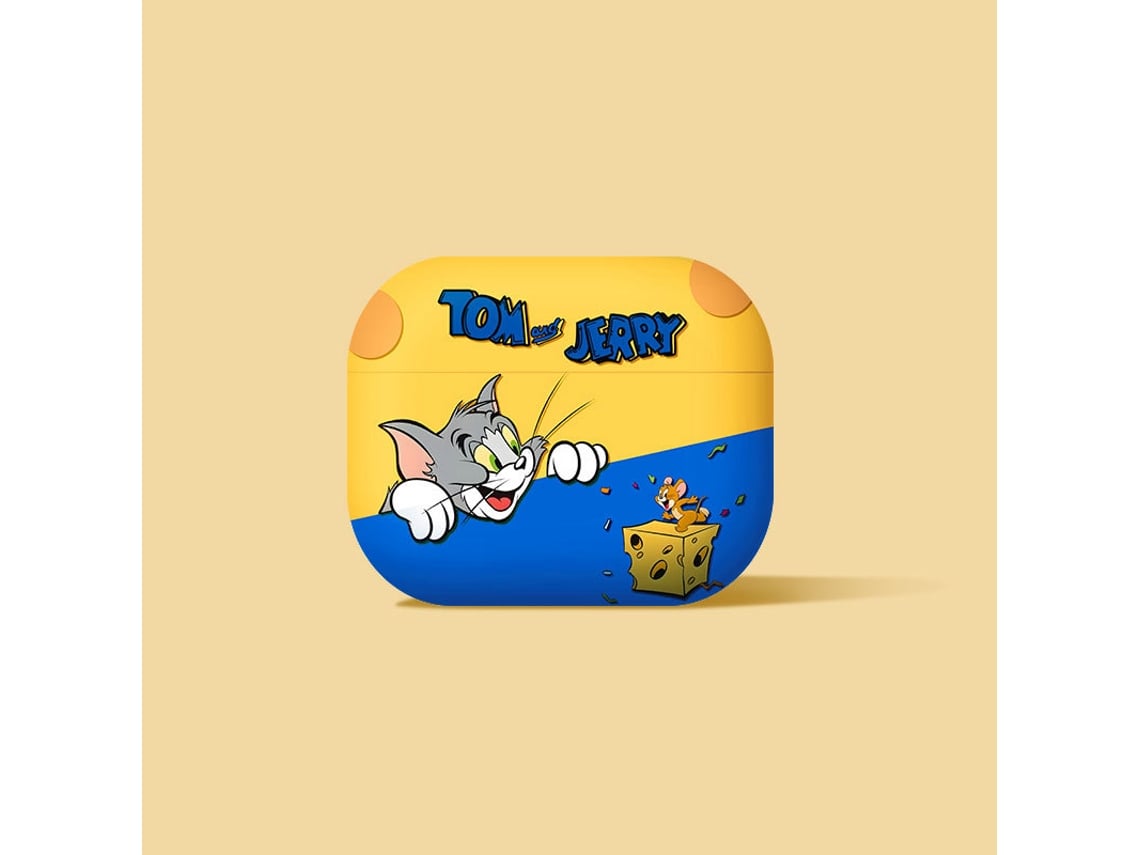 Funda protectora para auriculares AirPods 4, protección completa (Tom y Jerry) Czhhmart