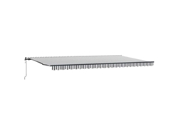 Maison Exclusive - Toldo Retráctil Automático Gris Antracita Y Blanco 600x300 Cm