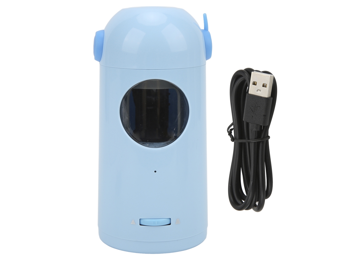 Sacapuntas Eléctrico Automático Con Función De Parada Inteligente, Recargable, Ajustable, Azul.