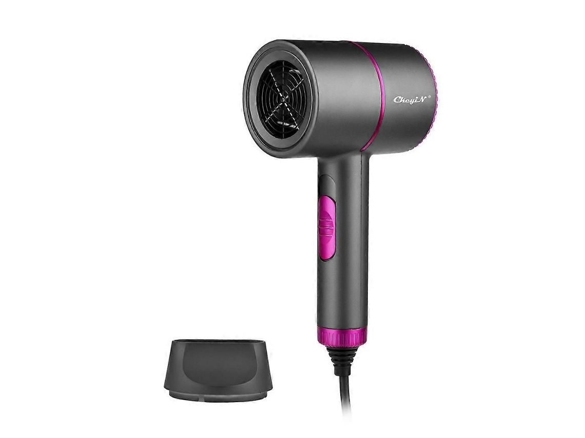 Secador de pelo eléctrico Ckeyin de 2000 W, mini, silencioso, para uso doméstico, con iones negativos, 3 ajustes de temperatura y 1 boquilla.