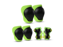 Skate equilíbrio bicicleta patinação conjunto de proteção DIGITALLAB Xs (12,5-22,5 Kg, Verde)