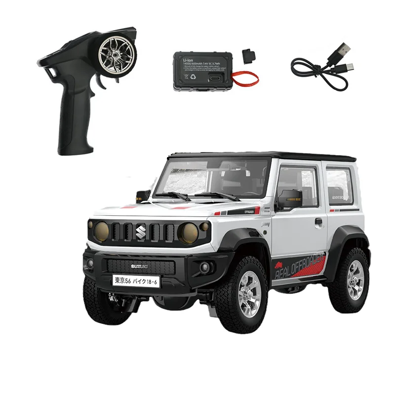 (branco) Carro De Controle Remoto Off-road Escalada Carro De Alta Velocidade Carro De Controle Remoto Som E Luz Fumaça