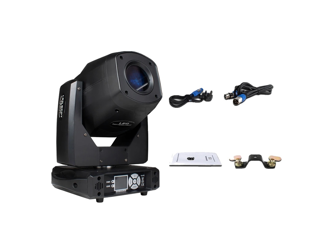 Foco portátil, 160 W de potencia, control DMX, 1 unidad, enchufe europeo (OEM)