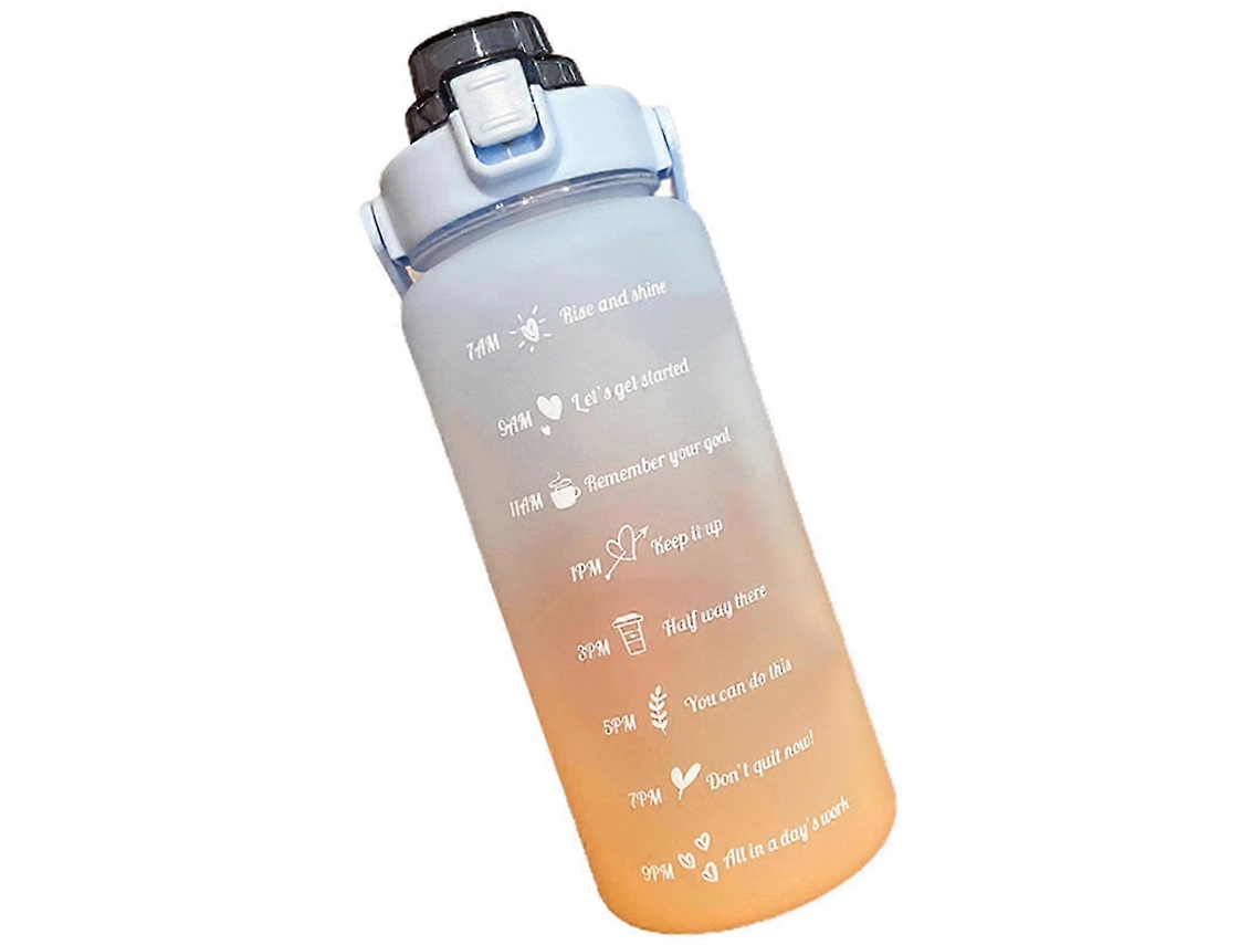 Botella De Agua Deportiva De 70 Oz Con Marcador De Tiempo Ffy Rosewell