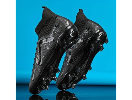 Botas de fútbol de Niño para Fútbol NISSGU Piel Sintética Negro (36)