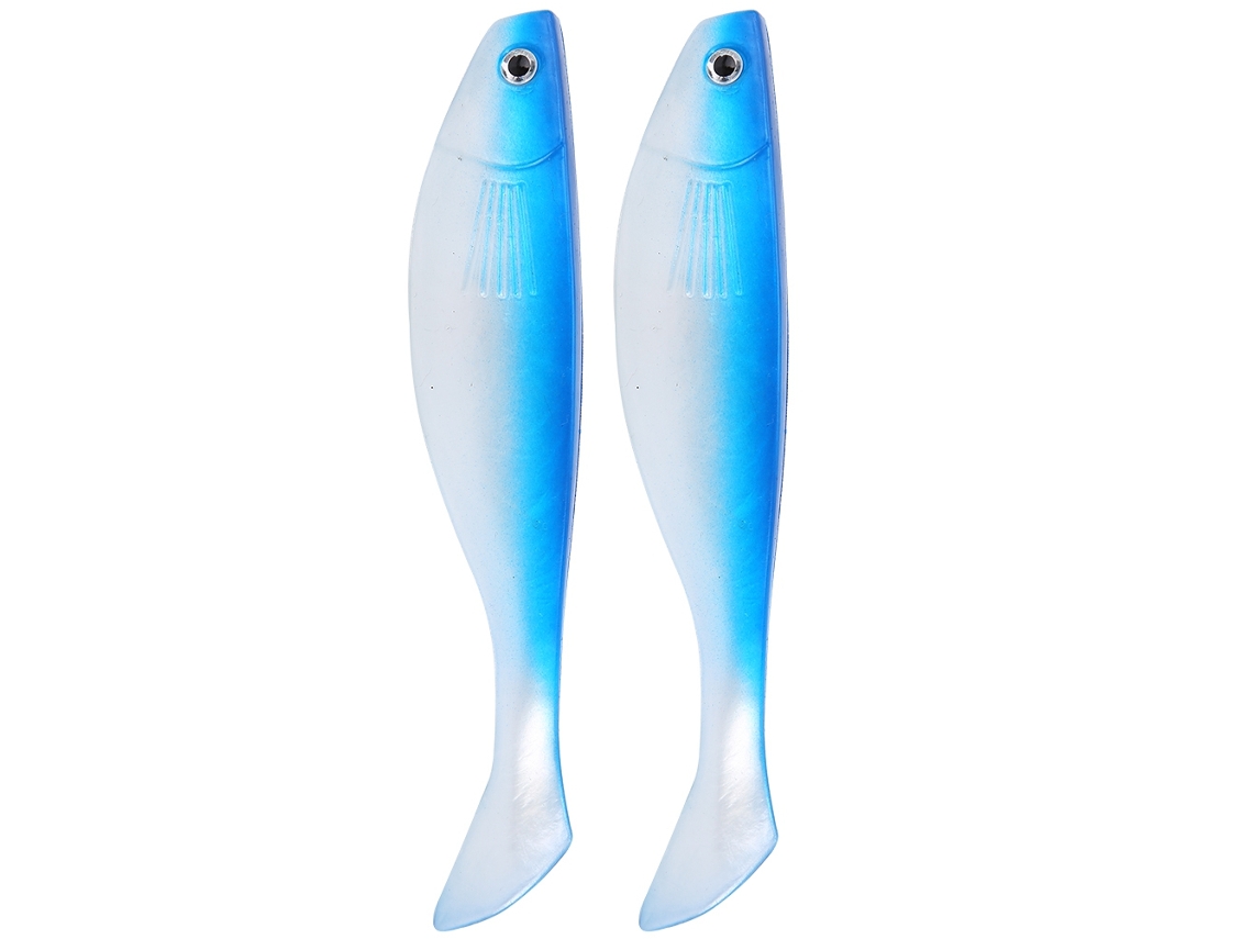 Señuelos Artificiales De Pesca Suaves Y Vivos De Pvc Azul: Atractivos Para Peces Marinos Y De Agua Dulce.