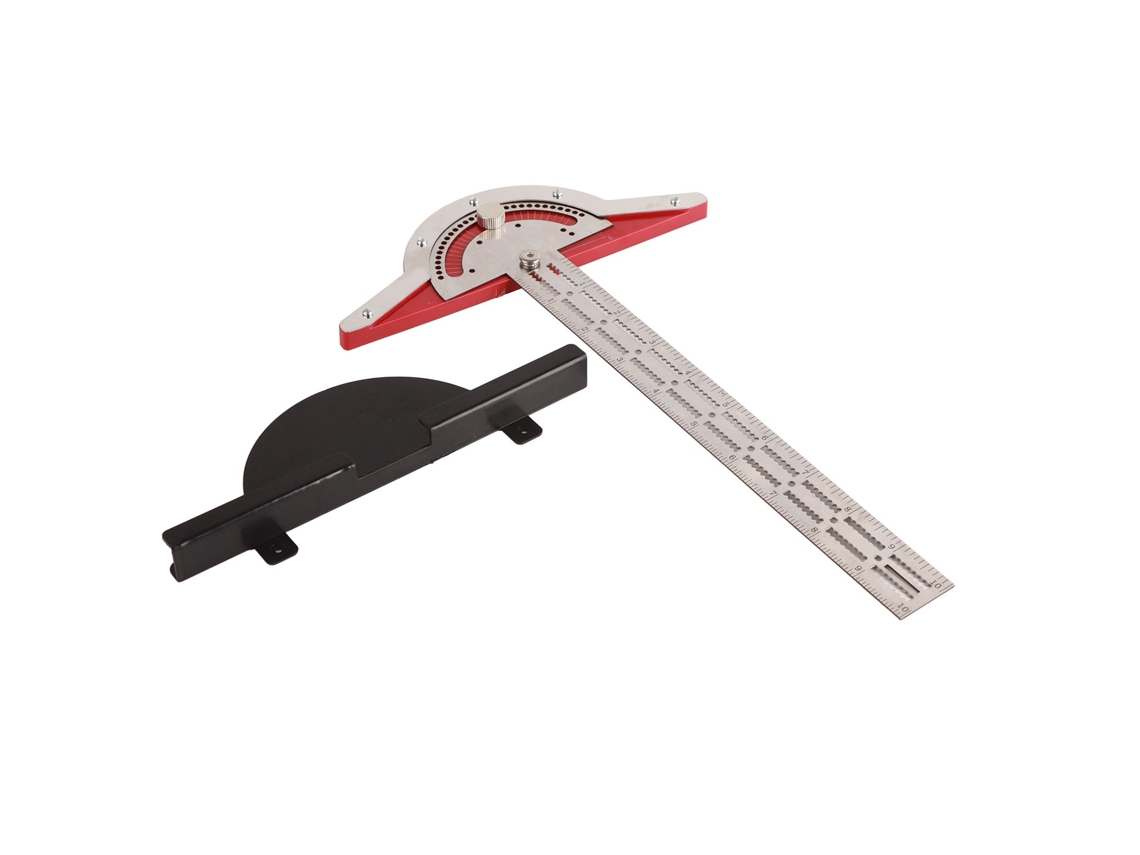 Regla De Borde Ajustable Para Carpinteros De 0° A 180°, De Acero Inoxidable De Alta Precisión, Protector De Medición T De 10 Pulgadas.