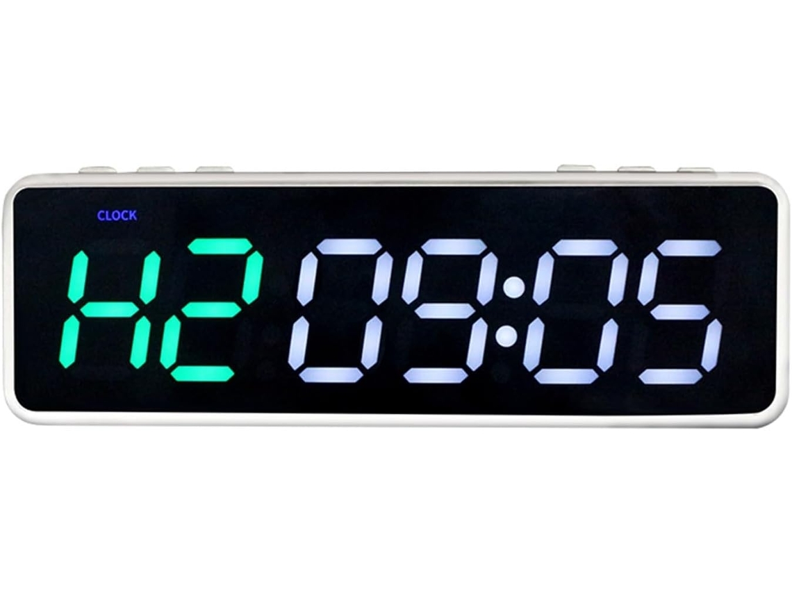 Reloj Digital Led Extragrande, Temporizador De Gimnasio, Temporizador De Intervalos 1