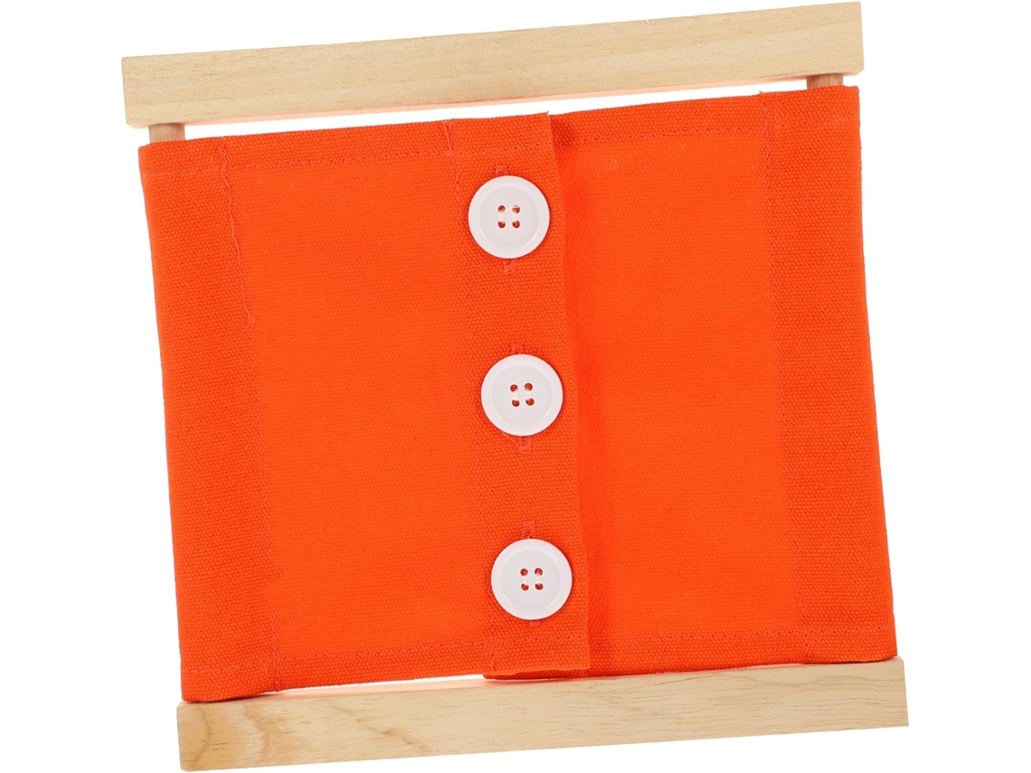 Panel de actividades sensoriales educativas para niños pequeños: Panel Montessori para disfrazarse con botones grandes. CHABERLU