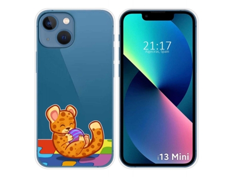 Carcasa iPhone 13 Mini (5.4) TUMUNDOSMARTPHONE Dibujos Transparente Multicolor