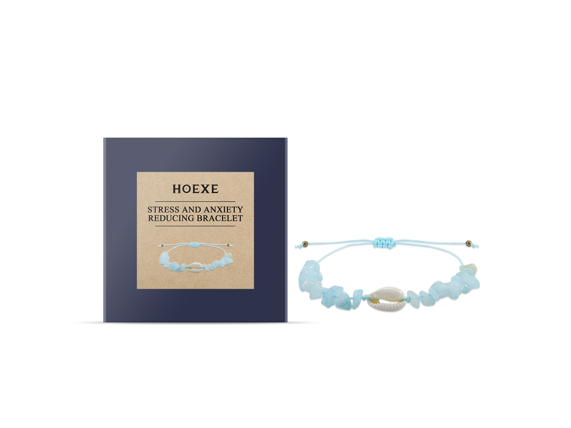 Pulsera con fragmento de cristal de aguamarina