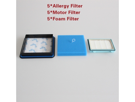 15 kits de filtros de espuma de motor lavables para Philips Power Supply Pro Compact Fc9331 / 09Fc9332 / 09 Fc8010 / 01 repuestos para aspiradora