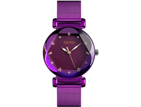 VEANXIN Relojes de pulsera impermeables estilo acero inoxidable para mujer-oro rosa