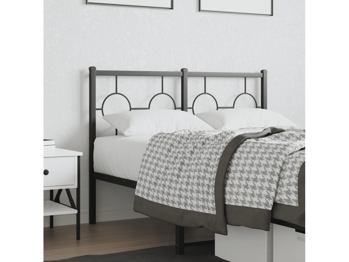 Cabecero De Metal Negro 120 Cm