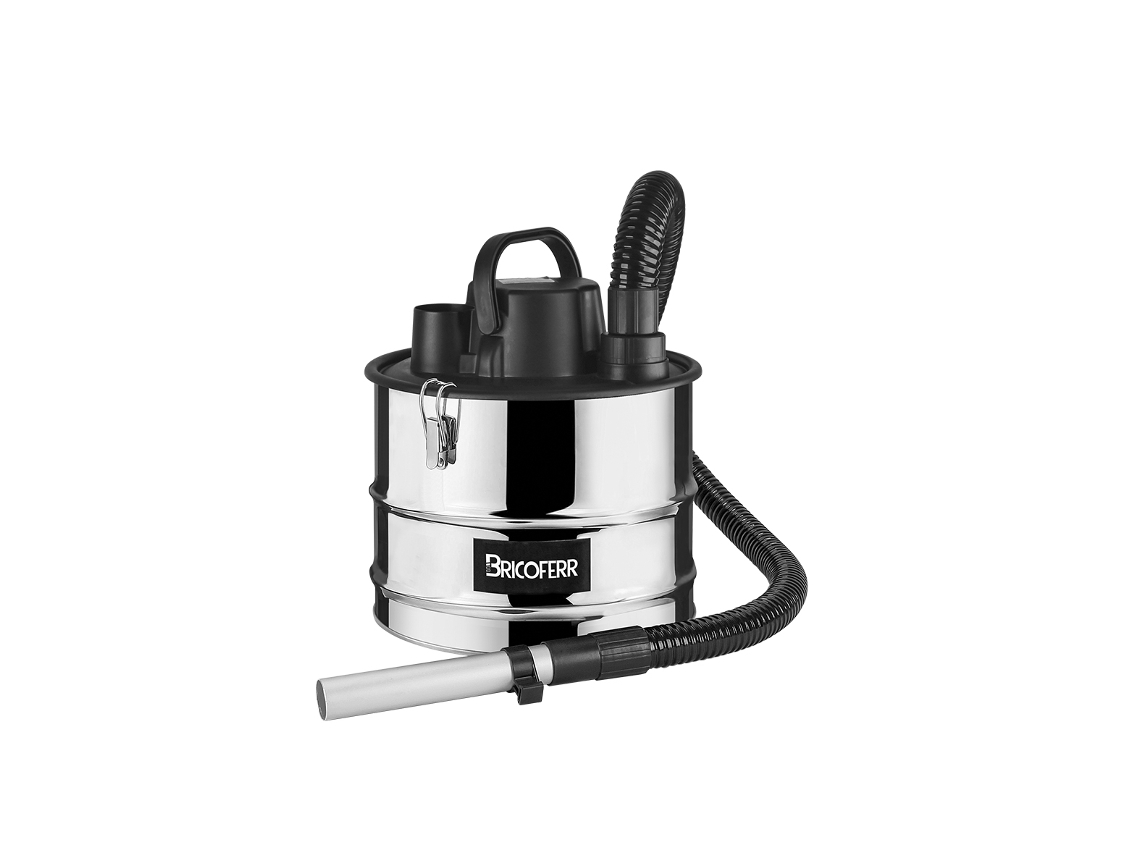 Aspirador de cenizas eléctrico Bricoferr 1200w 15l acero inoxidable