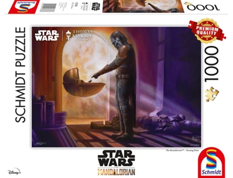 Puzzle SCHMIDT SPIELE Thomas Kinkade Studios: Star Wars The Mandalorian – Turning Point rompecabezas 1000 pieza(s) Televisión/películas