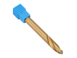 Broca De Centrado De 90° De Hss De Cobalto Con Recubrimiento De Titanio Para Máquinas Cnc De Acero Inoxidable M8