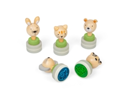 Sellos de madera para juguetes de animales, 20 piezas, Creative Bigjigs