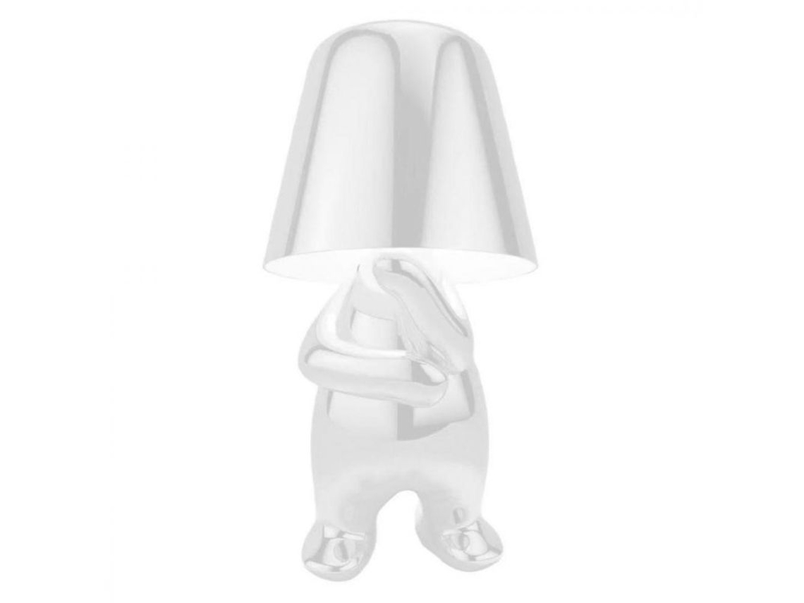 2026-lámpara De Mesa Portátil Recargable Con Usb Touch Control 3 Niveles Brillo Decorativa Oro B Plata