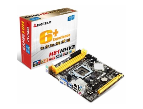 Placa base Biostar H81Mhv3 Matx DDR3 LGA1150