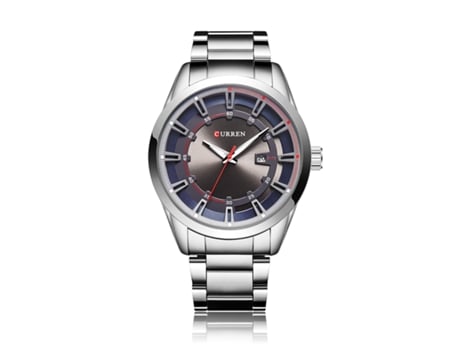 Relojes para Hombre, Relojes analógicos de Pulsera de Acero Inoxidable de Negocios Resistentes al Agua con Lectura de Calendario-Concha Blanca Azul...