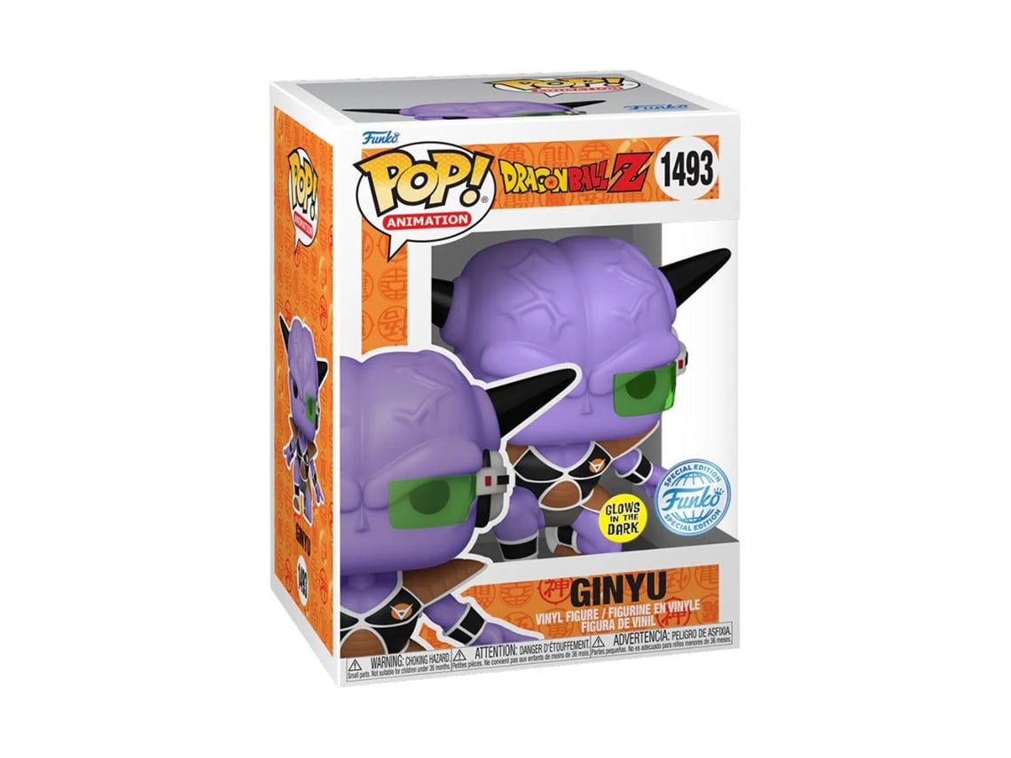Figura Funko Dragonball Z Ginyu Exclusiva de EE. UU. Glow Pop! Vinyl DRAGON BALL