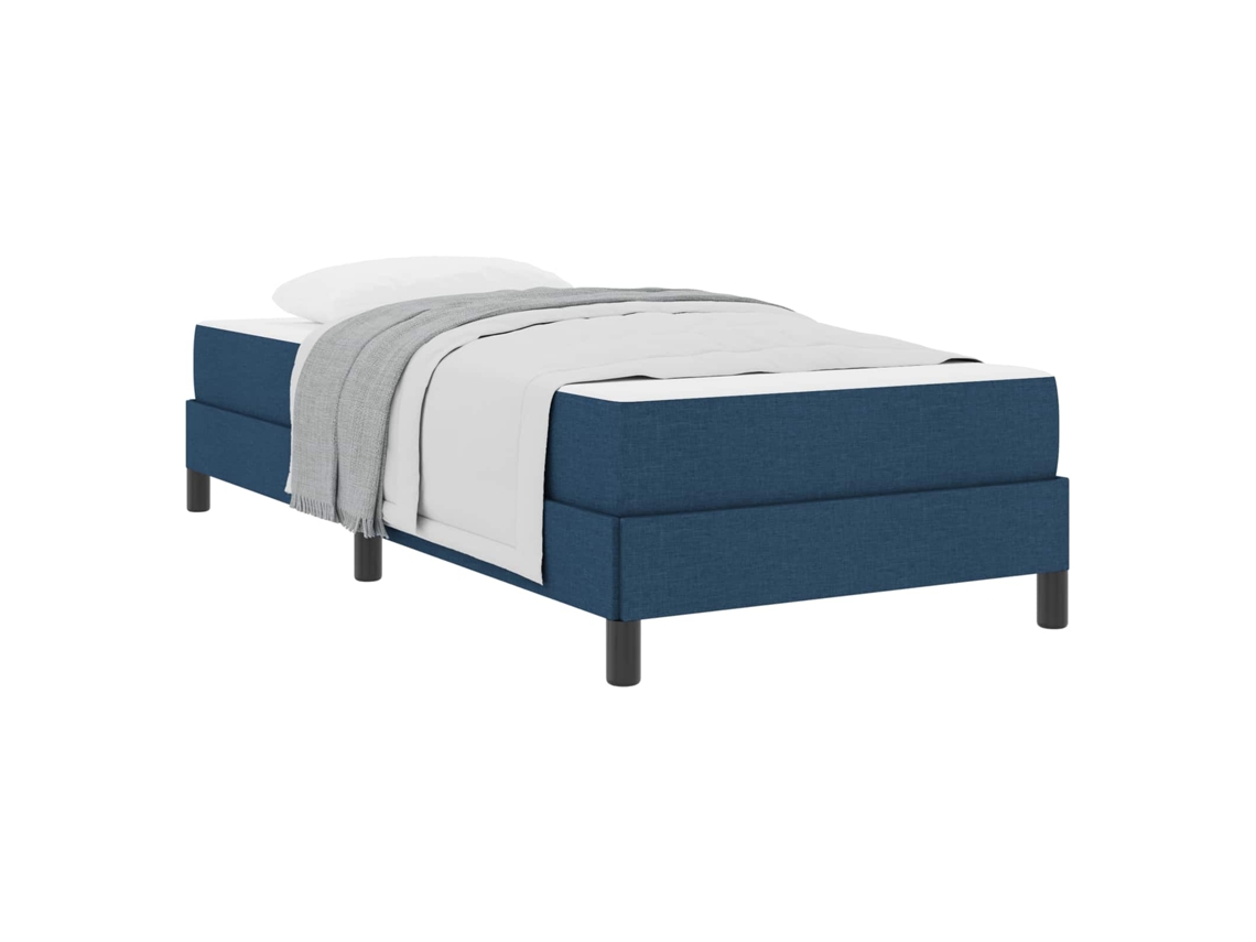 Maison Exclusive - Cama Tipo Box Spring Con Colchón Azul 100 X 200 Cm Tela