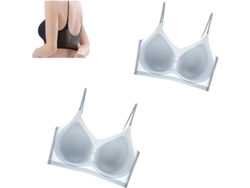 Sujetador De Seda De Hielo Ultradelgado Sin Costuras Para Mujer Plus Size, Cómodo Y Transpirable Para Verano 4xl Azul