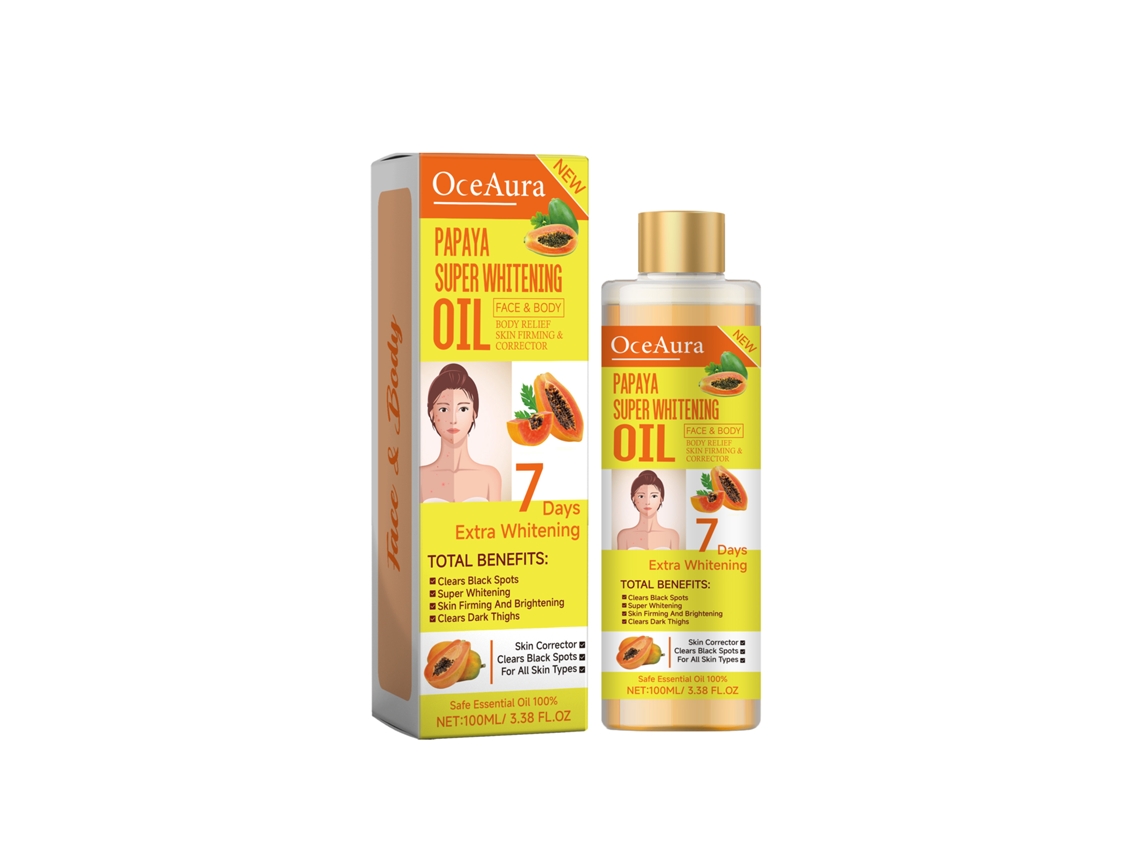 Aceite de papaya para blanquear el cuerpo