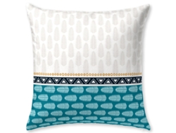 Almohada de Decoración JVR Cancun (Poliéster - Azul - No cm)