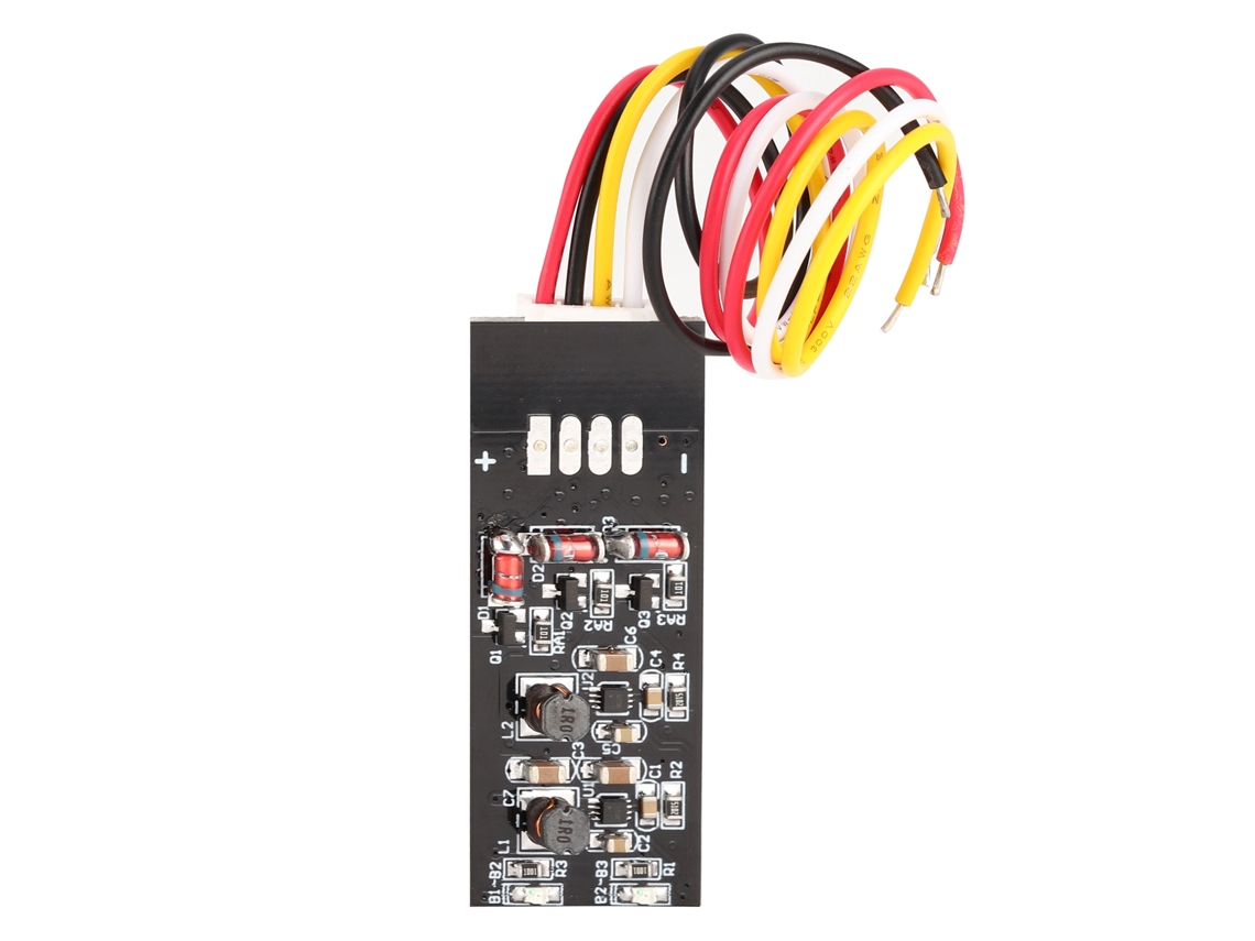 Módulo de equilibrado de baterías con placa de componentes electrónicos de inductancia en serie