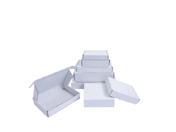 Cajas de regalo, embalaje versátil, diseño elegante, caja blanca de 20 unidades (15x15x5 cm).