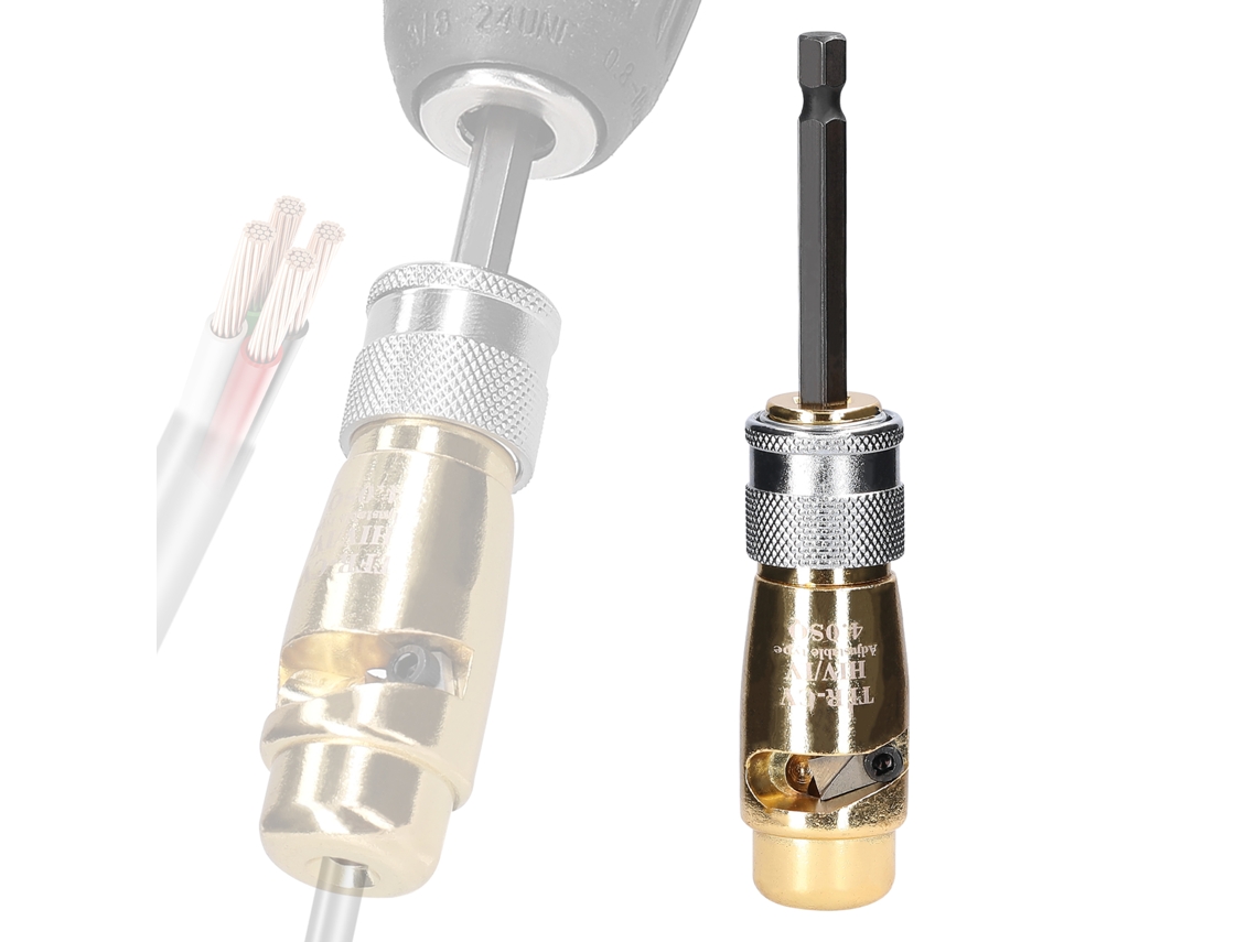 Pelacables Eléctrico Rotativo De Aleación De Aluminio Compatible Con Taladros Eléctricos Para Electricistas