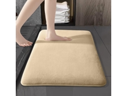 Alfombrilla De Baã±o Antideslizante De Vellã³n Coral, Muy Absorbente (beige/50x80cm) Gertiz