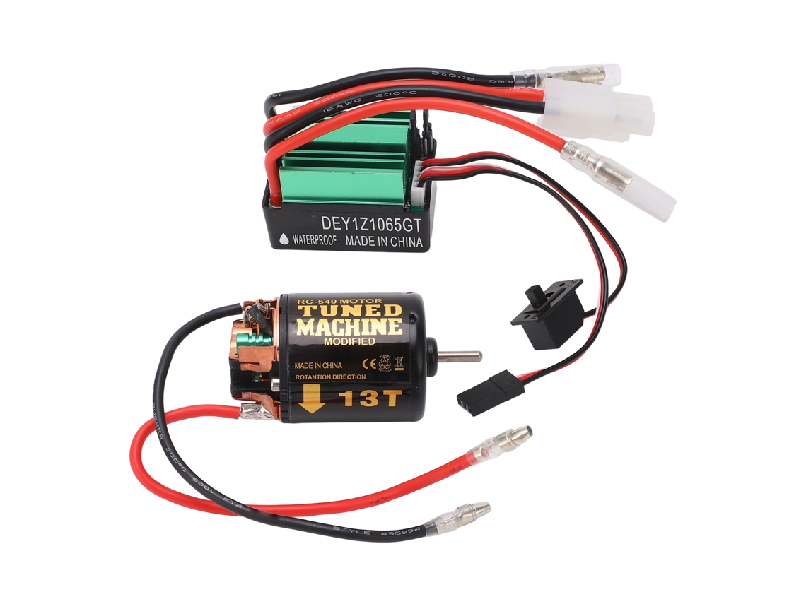 Motor De Escobillas Combinado 540 Con Esc Impermeable De 65 A Para Axial Scx10 90046 Traxxas Tamiya