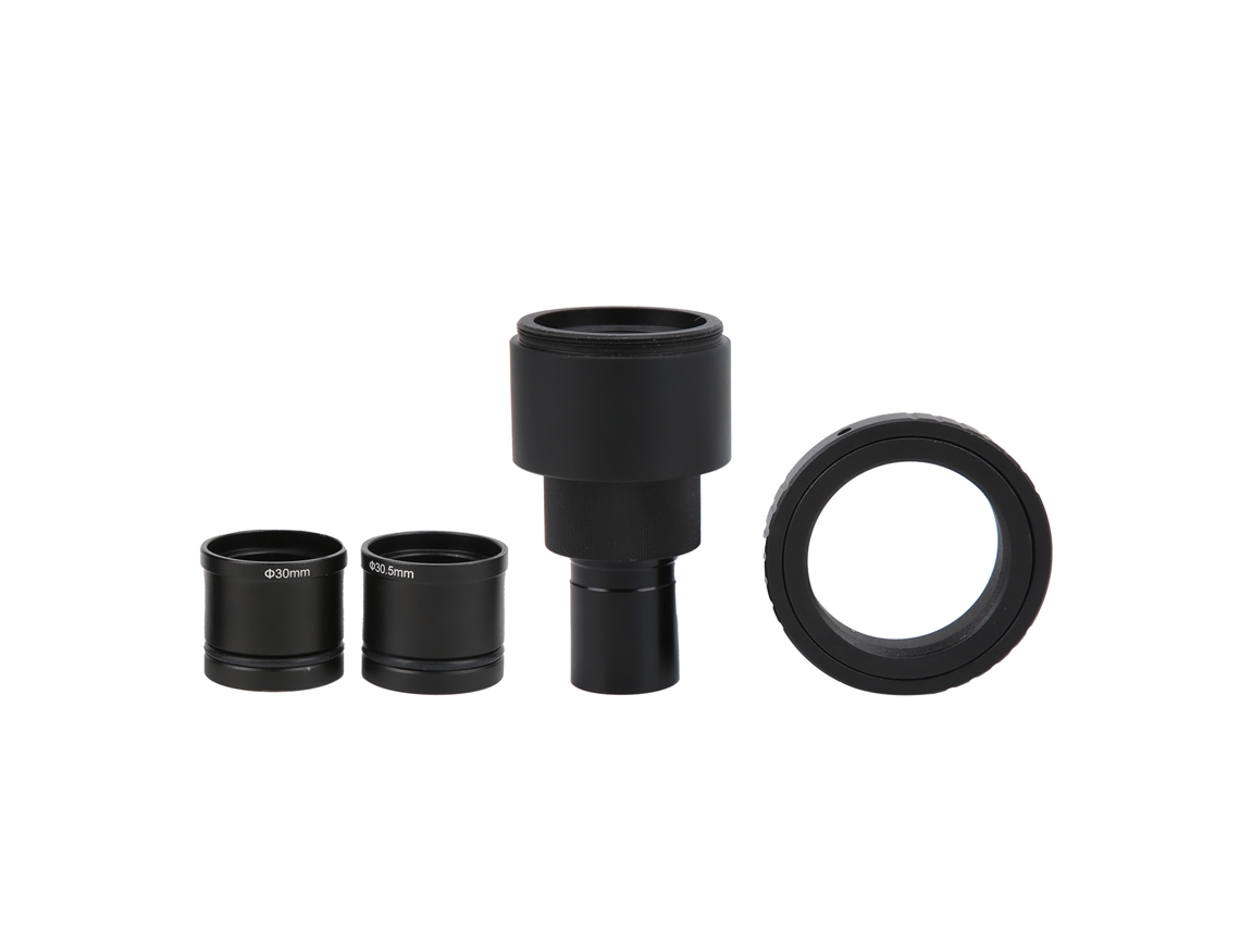 Lente de microscopio T2 Omndpl 1 para microscopio biológico o estereoscópico con adaptador (2x)