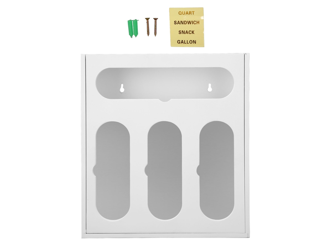 MEOIRUERY Caja de Almacenamiento para Bolsas de Comida de Bambú con Acabado Pulido y Diseño de Cajón para Cocina y Hogar
