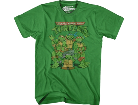 Camisetas Unisex DEEPSTONE Teenage Mutant Ninja Turtles Kelly verde (XXXL)