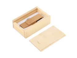 Unidad De Memoria Usb 2.0 Giratoria De Madera 128g Pendrive