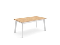 Mesa Comedor, 167xx90x75cm, Para 8 Comensales, Patas De Madera, Roble