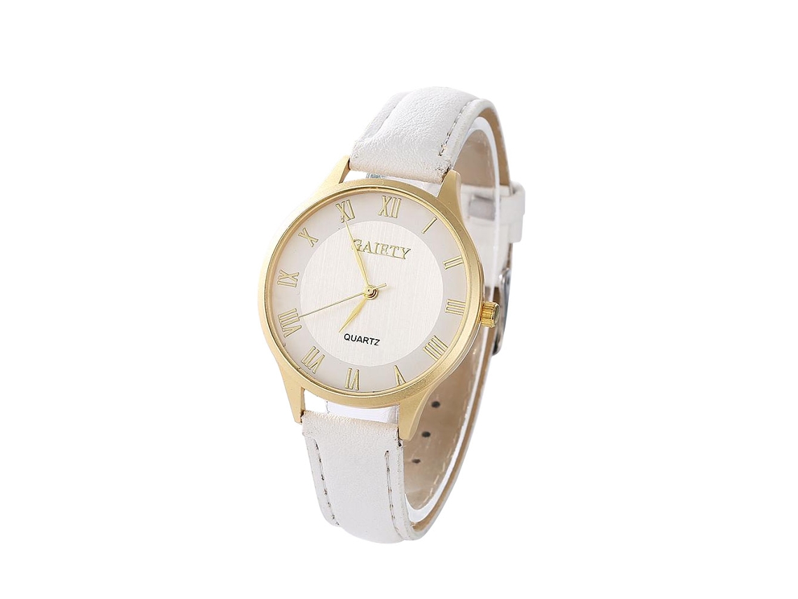 Reloj De Pulsera De Cuarzo Para Mujer Con Perlas De Cristal Verticales Y Brazalete Ovalado De Acero (negro)